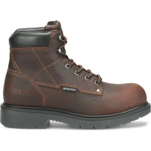 Carolina Men's Dice 6" Waterproof Slip Resistant Work Boot -Brown- CA6011
