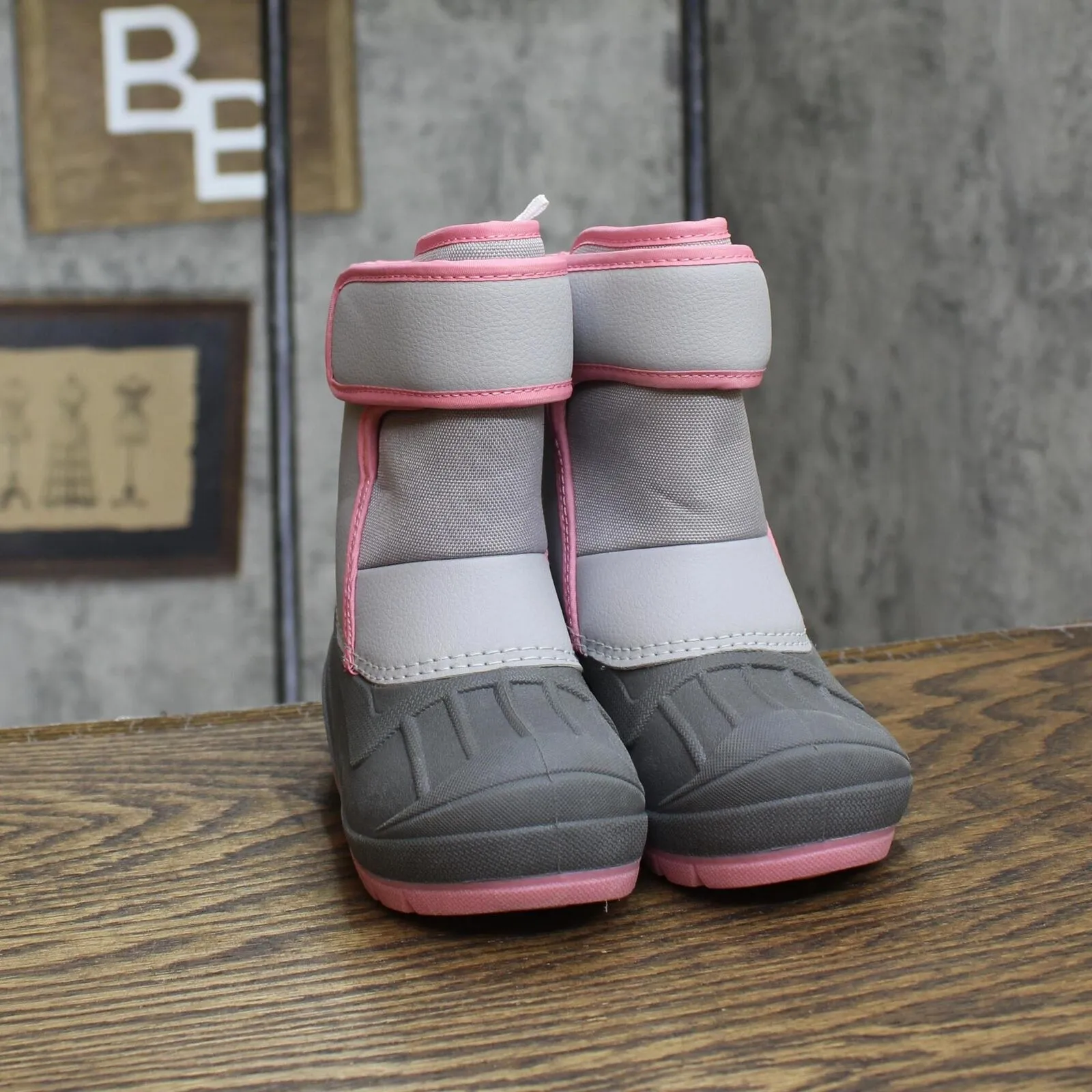 Cat & Jack Toddler Girls Lenny Winter Boots AEX55 Gray 7T