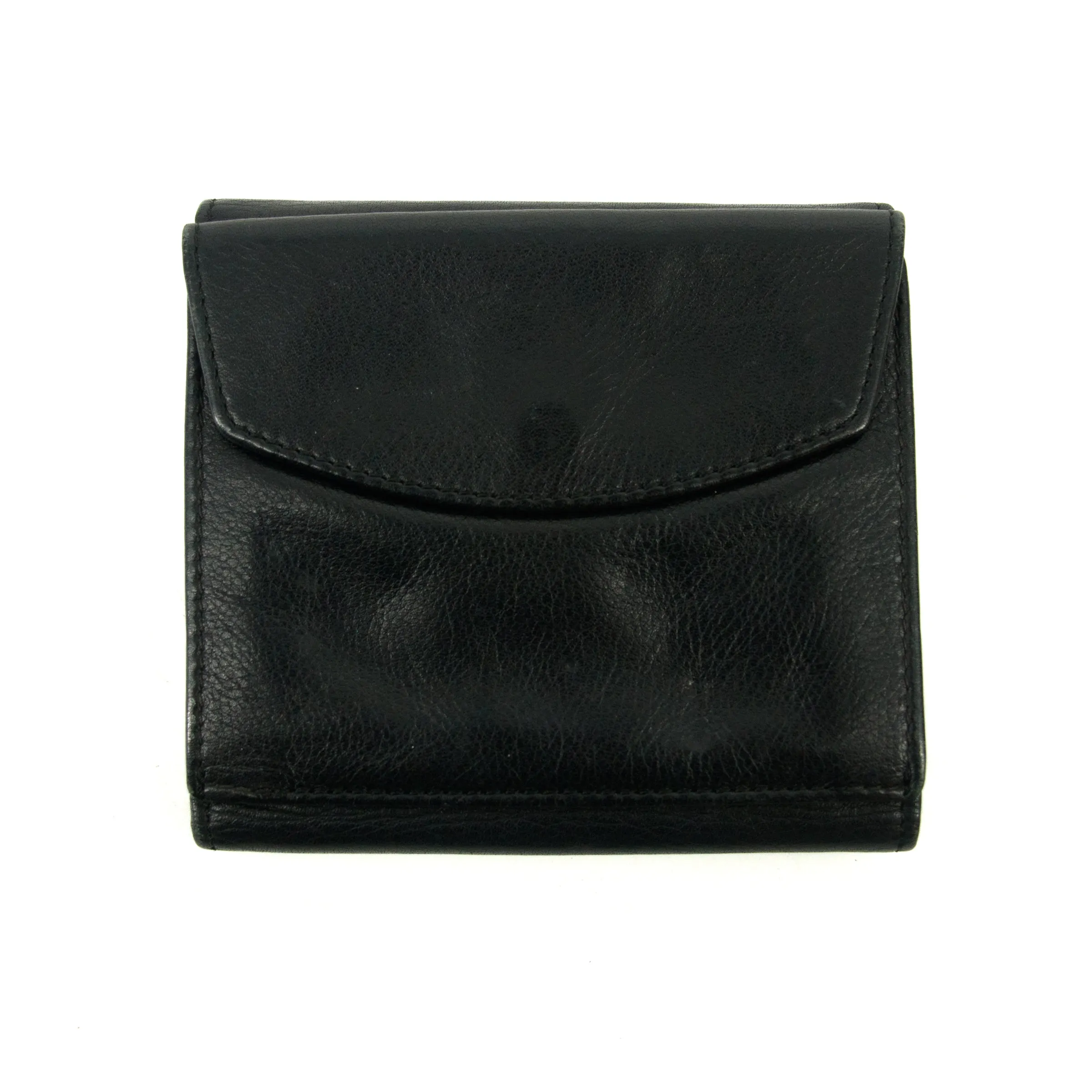 Christian Dior Black Leather Compact Wallet  #3081