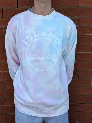 COTTON CANDY TIE DYE CREWNECK SWEATSHIRT