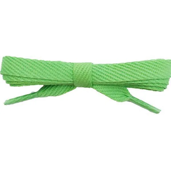 Cotton Flat 3/8" - Lime (2 Pair Pack) Shoelaces
