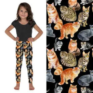 Crazy Cat Lady Deluxe Kids Leggings