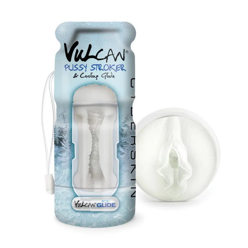 Cyberskin Vulcan Stroker W/cooling Glide -  Frost