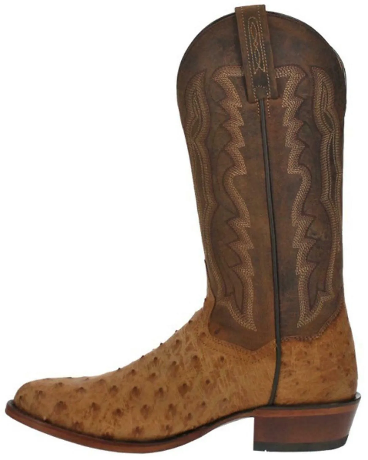 Dan Post Men's Gehrig Exotic Ostrich Western Boot - Round Toe - DP3077