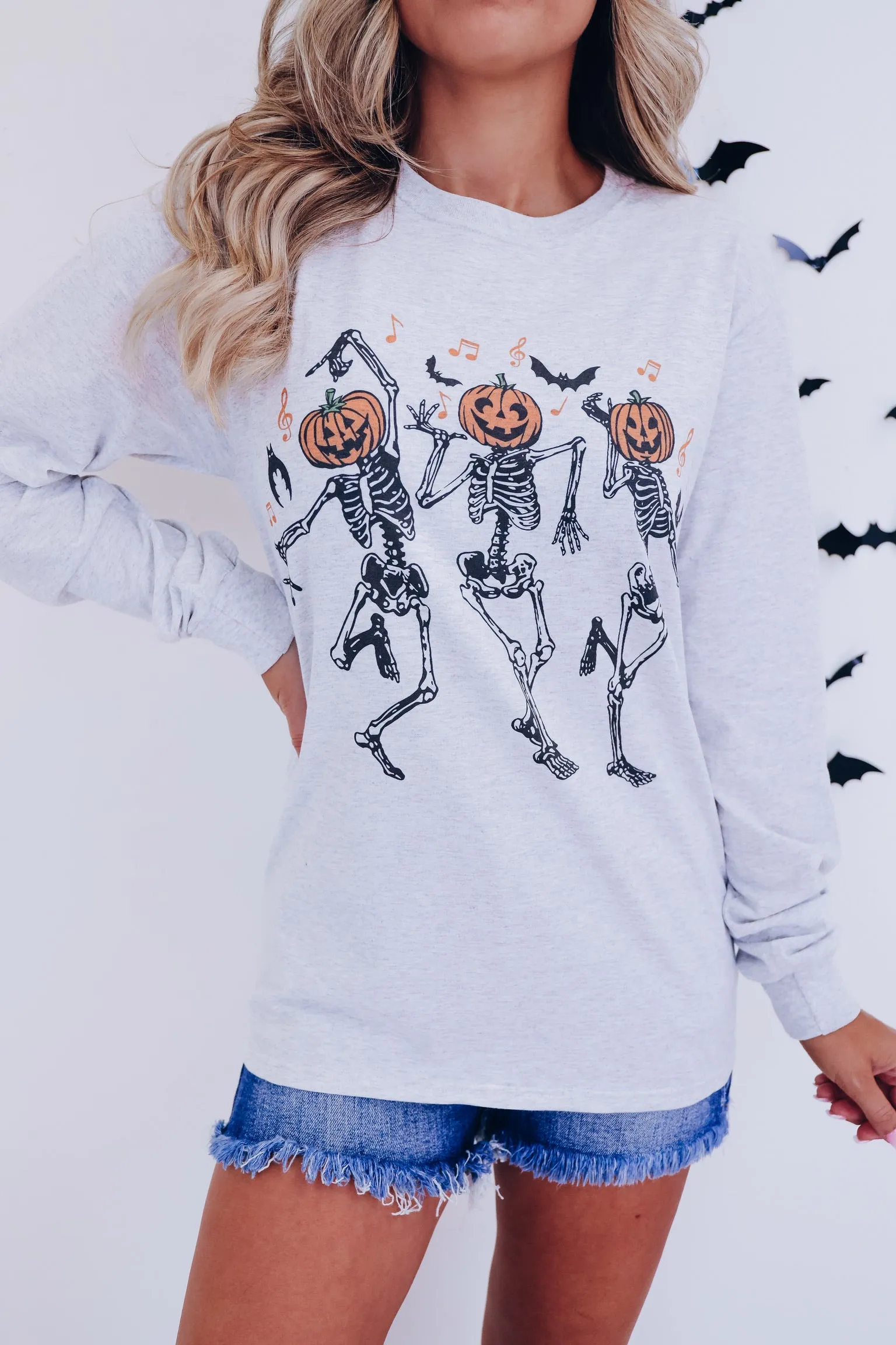 Dancing Skeletons Long Sleeve Tee