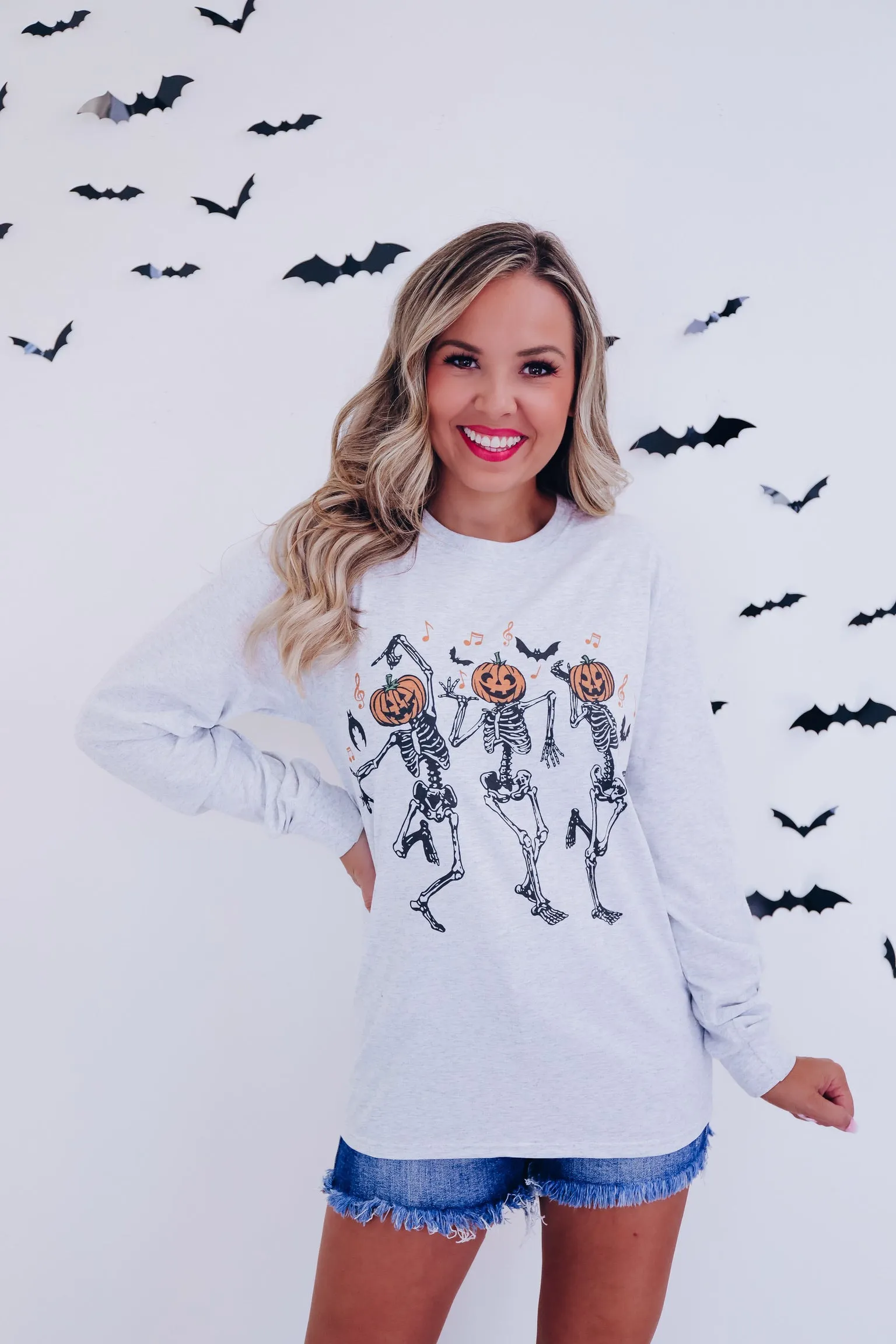 Dancing Skeletons Long Sleeve Tee
