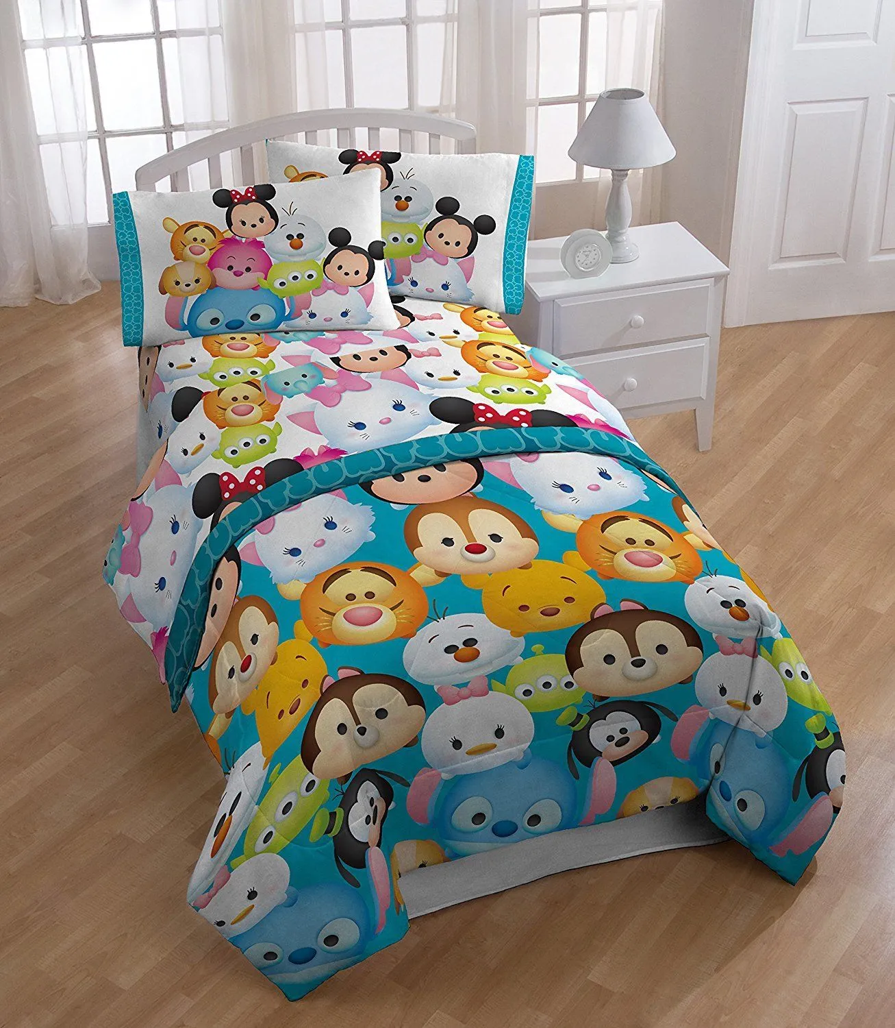 Disney Tsum Tsum Microfiber 3 Pc Twin Sheet Set