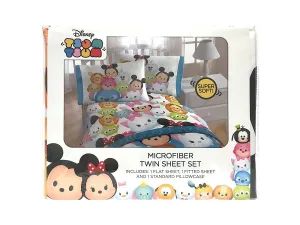 Disney Tsum Tsum Microfiber 3 Pc Twin Sheet Set