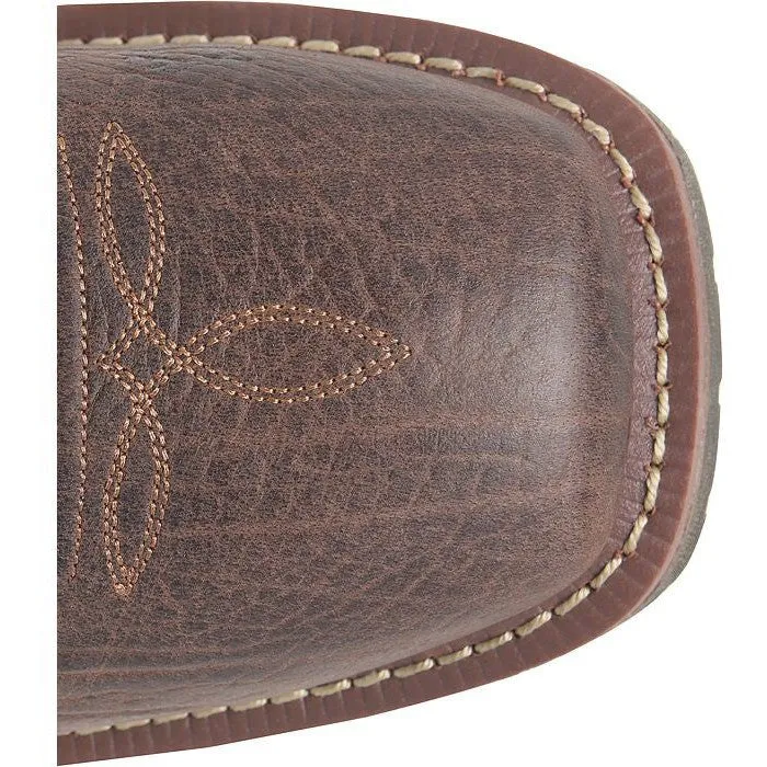 Double H Men's Ironhide 12" Square Toe Waterproof Western Boot -Brown- DH6142