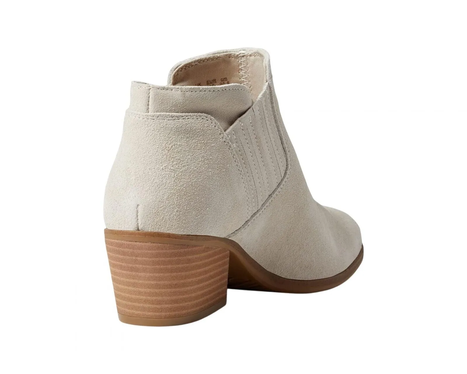 Dr. Scholl's Libra Oyster Leather Stacked Heel  Ankle Boots Oyster Brown 9.5M