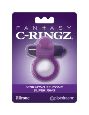 Fantasy C-Ringz Vibrating Silicone Super Ring  Purple