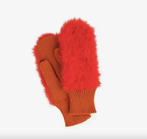 Faux Fur Mittens (three colors)