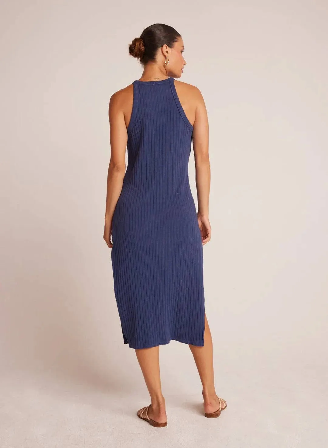 Fitted Halter Midi Dress by Bella Dahl | Nautical Navy