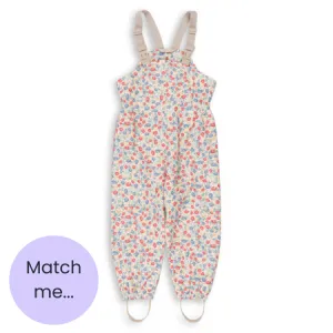 Floral Waterproof Dungarees