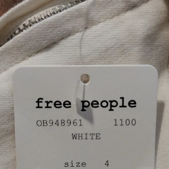 Free People &quot;Livin It Up&quot; Mini Pencil Skirt in White, Size 4 / Small NWT