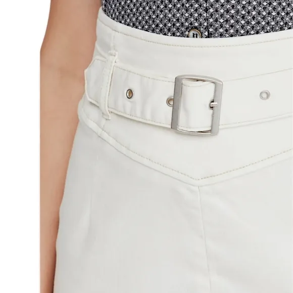 Free People &quot;Livin It Up&quot; Mini Pencil Skirt in White, Size 4 / Small NWT