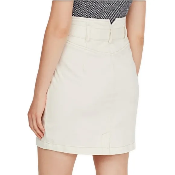 Free People &quot;Livin It Up&quot; Mini Pencil Skirt in White, Size 4 / Small NWT