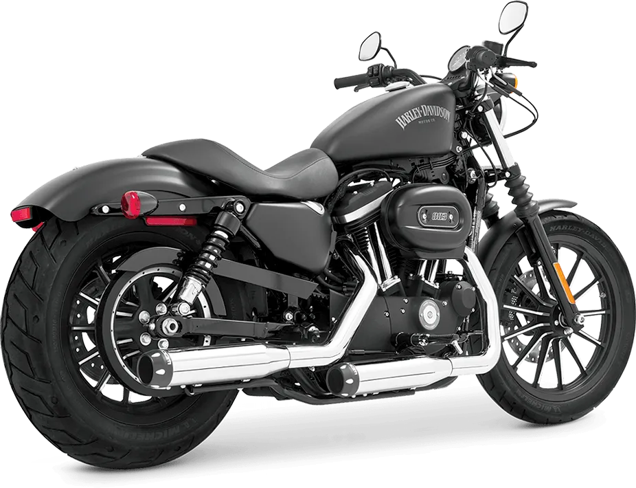Freedom Performance HD00387 3 1/4in. Signature Slip-Ons - Chrome/Black Tips