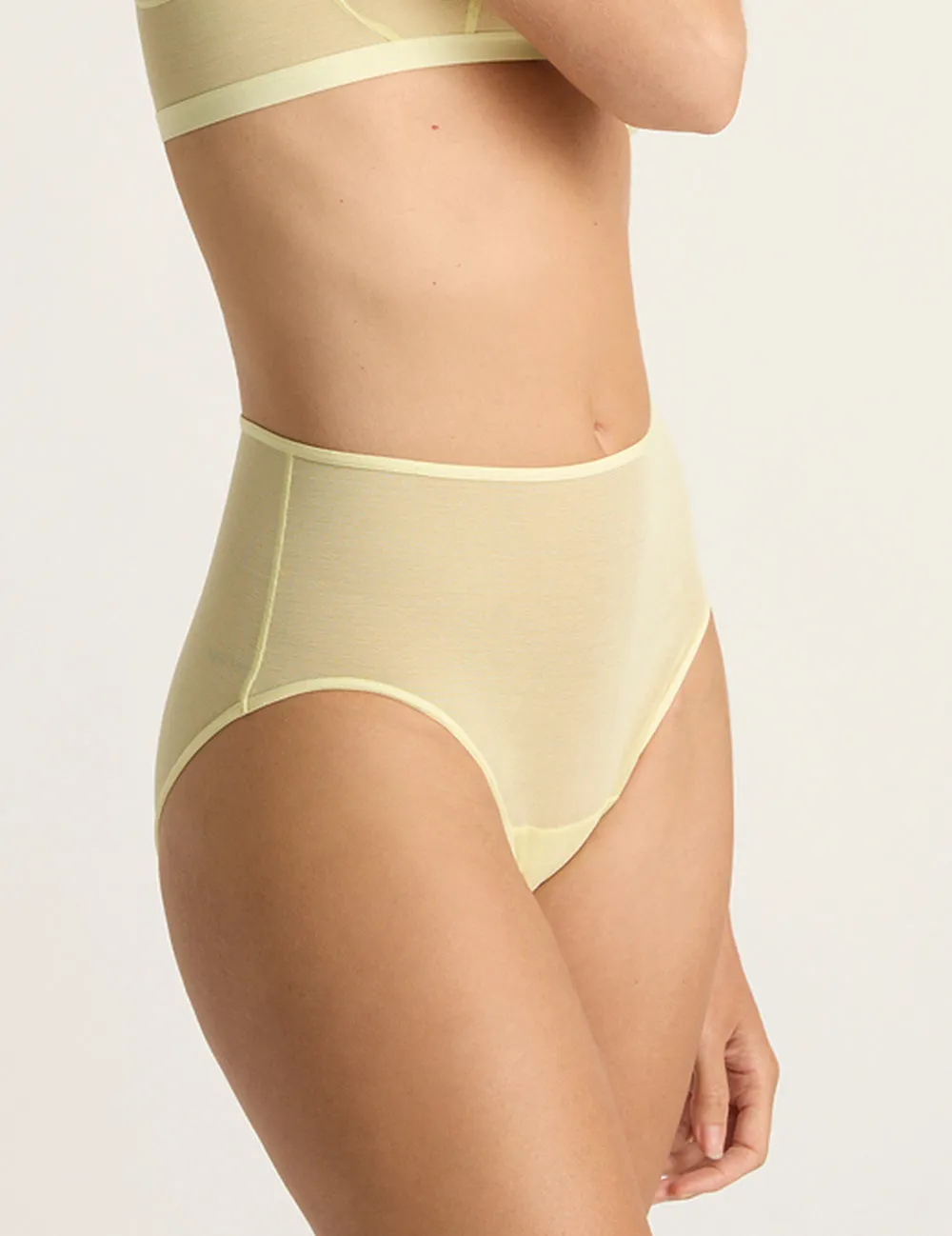 FreeMesh High-Cut Full Brief  - Lemon