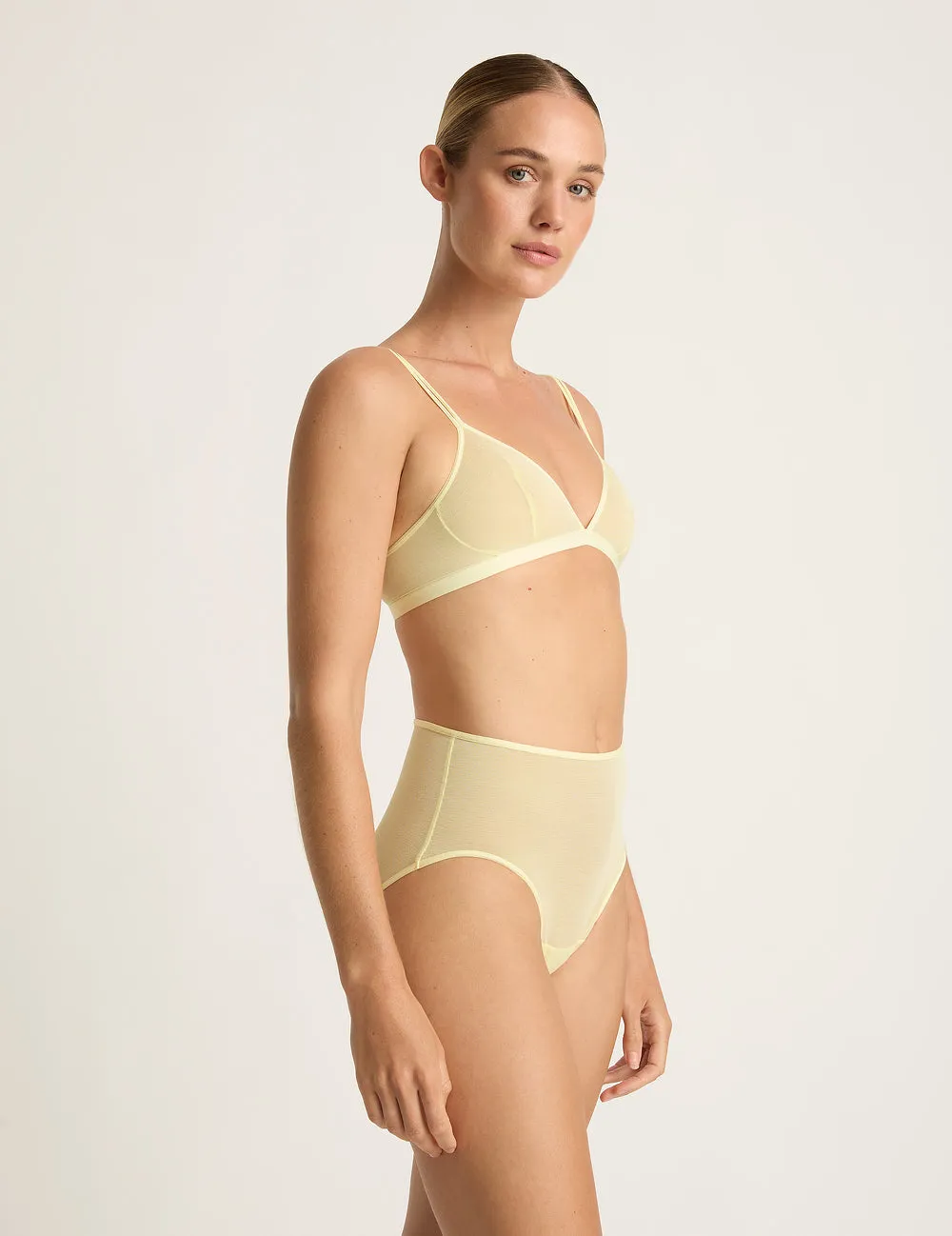 FreeMesh High-Cut Full Brief  - Lemon