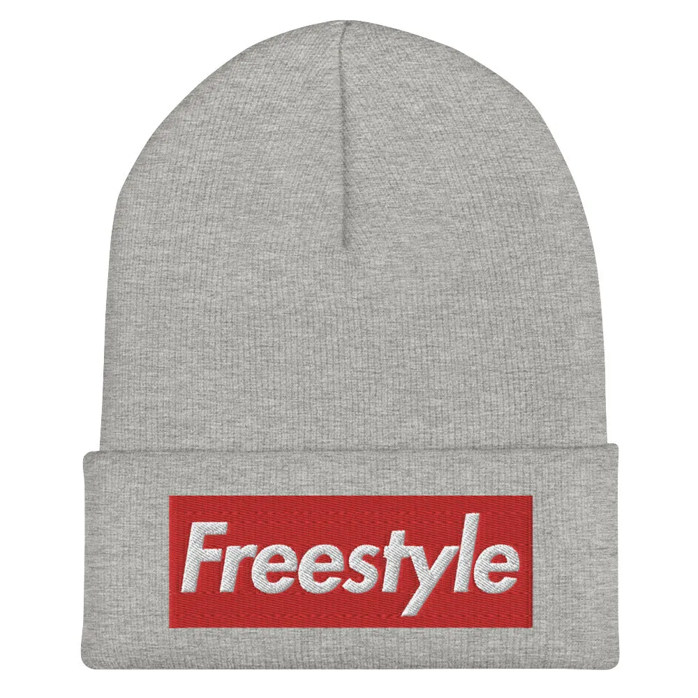 Freestyle Swimmer Cuffed Beanie Embroidered