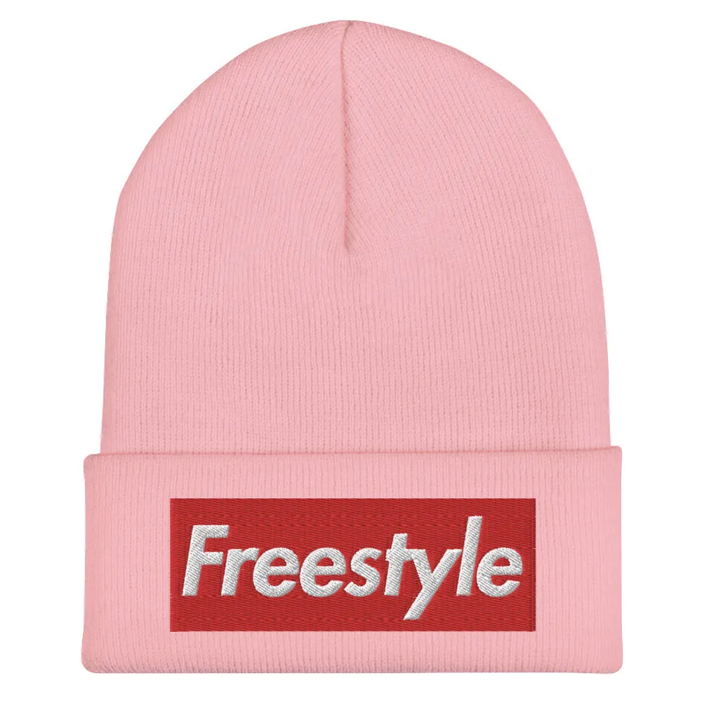 Freestyle Swimmer Cuffed Beanie Embroidered