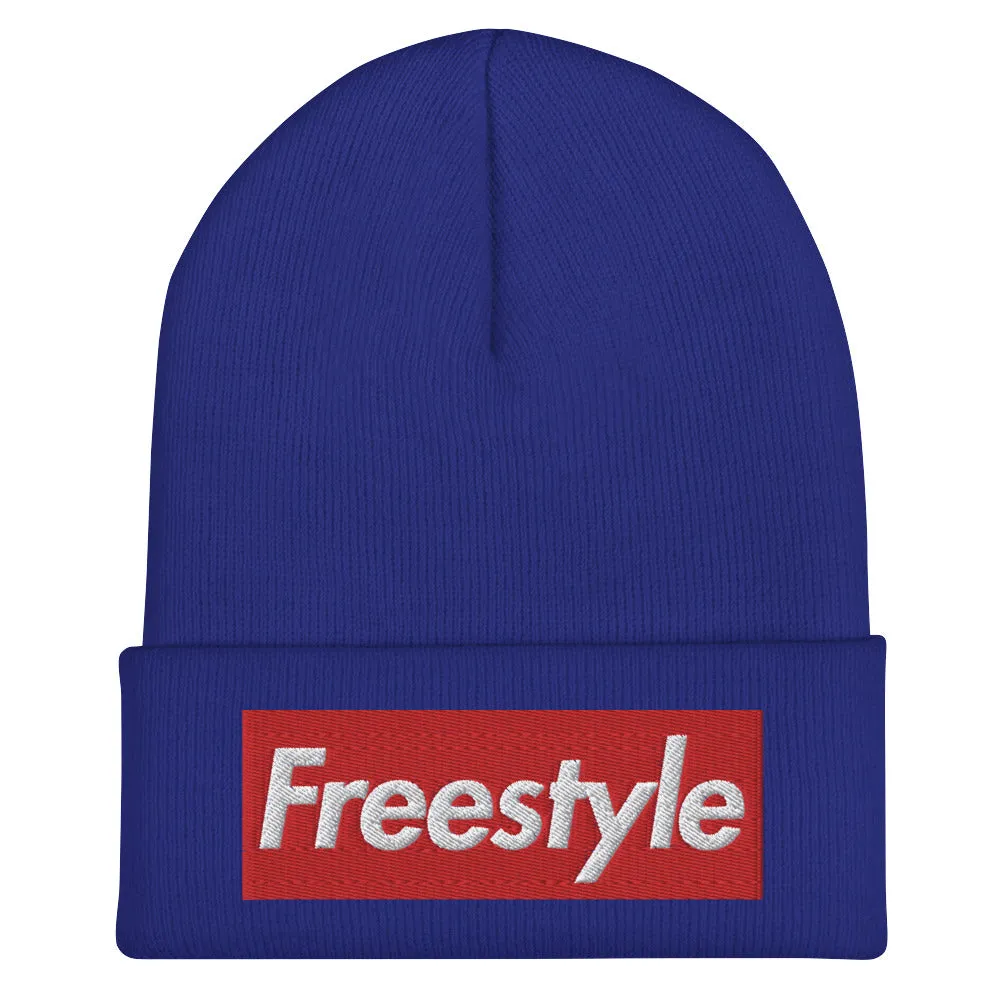 Freestyle Swimmer Cuffed Beanie Embroidered