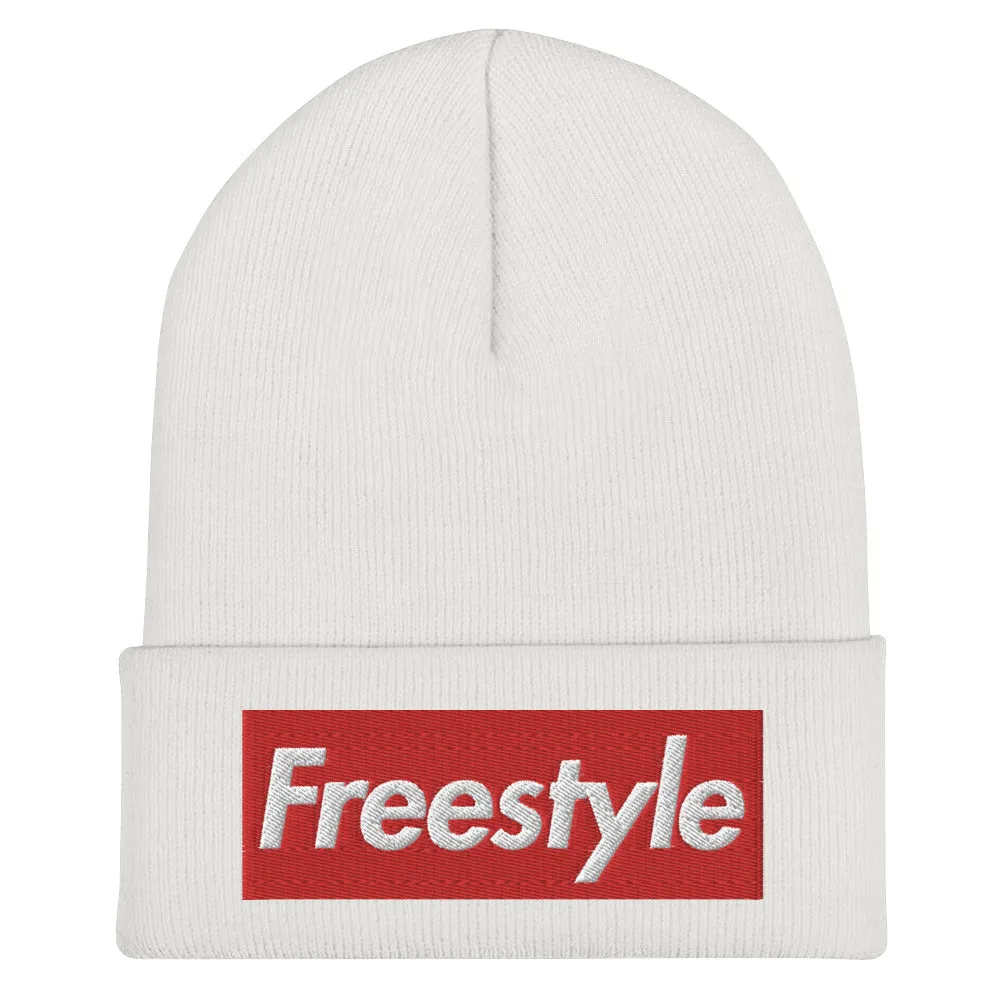 Freestyle Swimmer Cuffed Beanie Embroidered