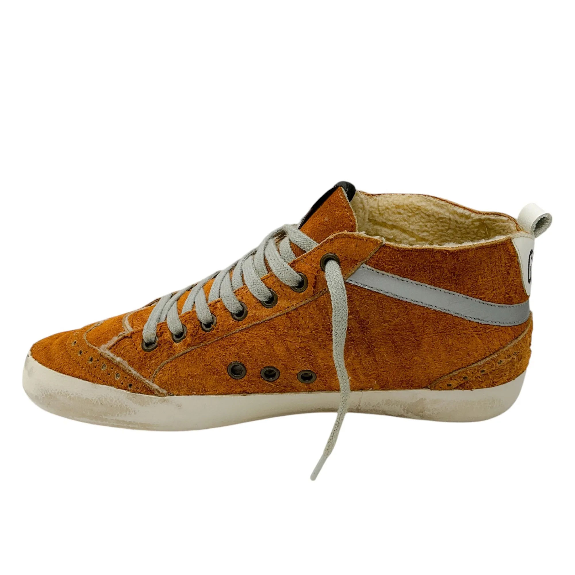 Golden Goose Deluxe Brand Brown / Black Suede Mid Star Sneakers