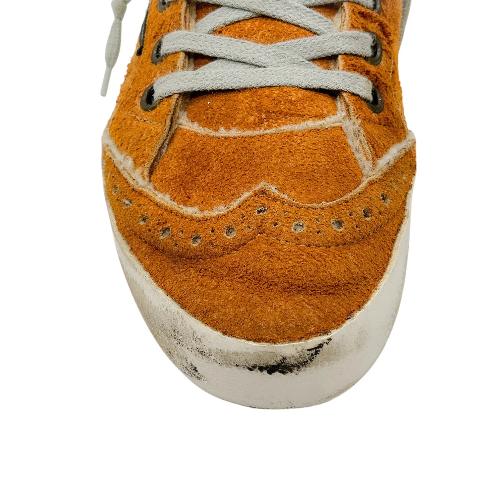 Golden Goose Deluxe Brand Brown / Black Suede Mid Star Sneakers