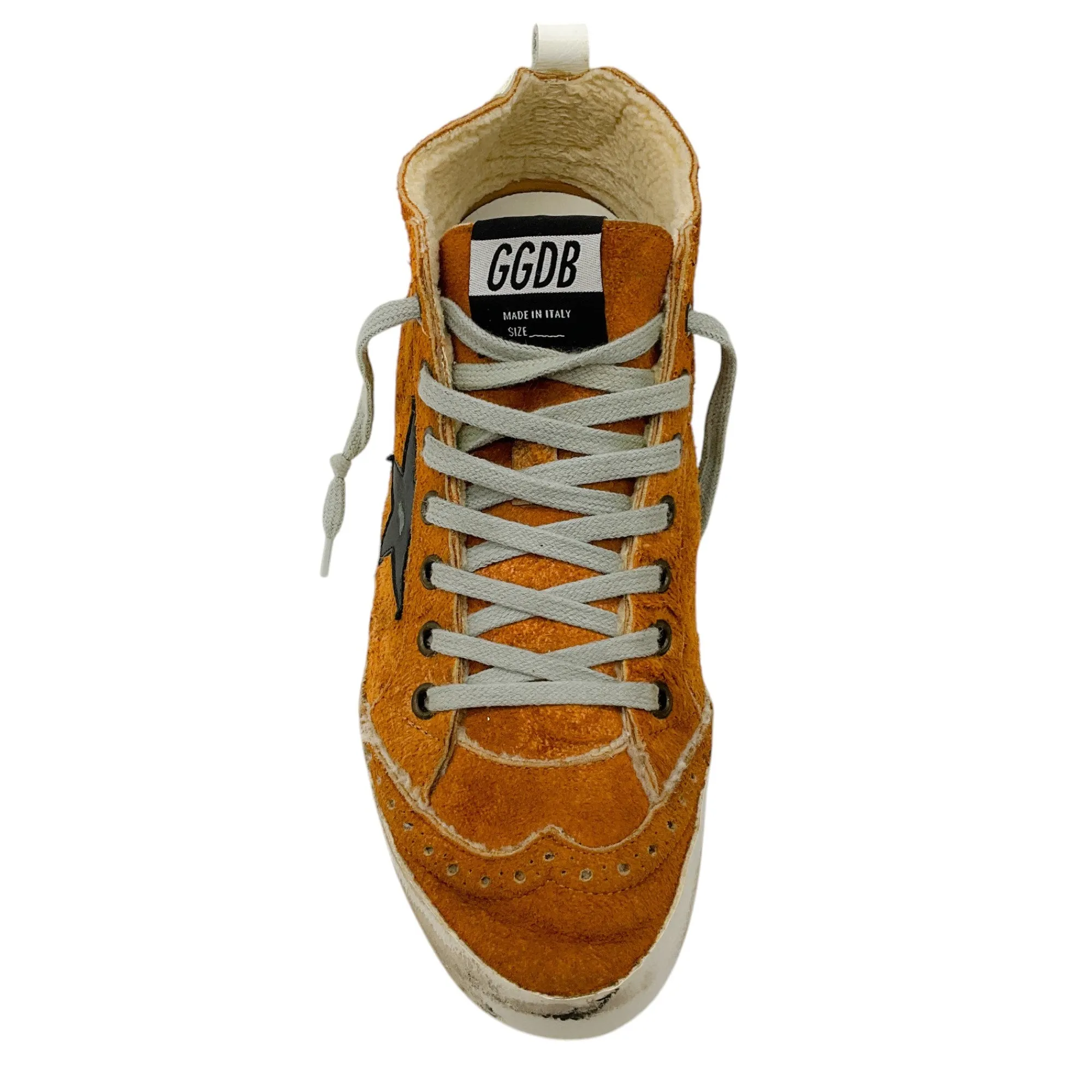 Golden Goose Deluxe Brand Brown / Black Suede Mid Star Sneakers