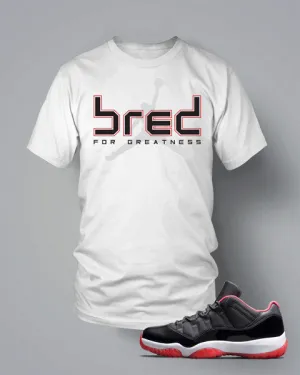 Graphic T Shirt to Match the Retro Air Jordan 11 Bred Shoe