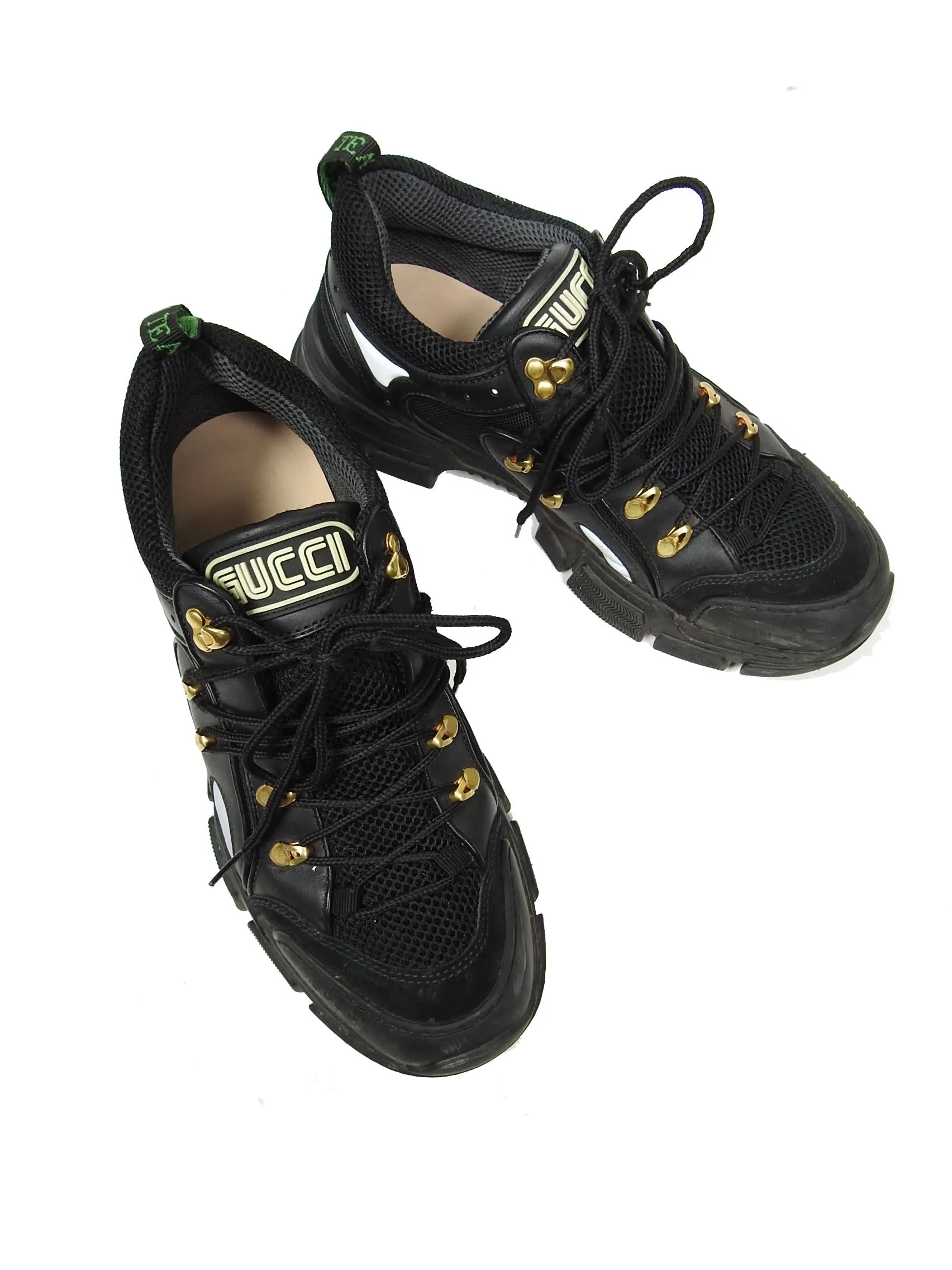 Gucci Black Flashtrek Sneakers Size 11