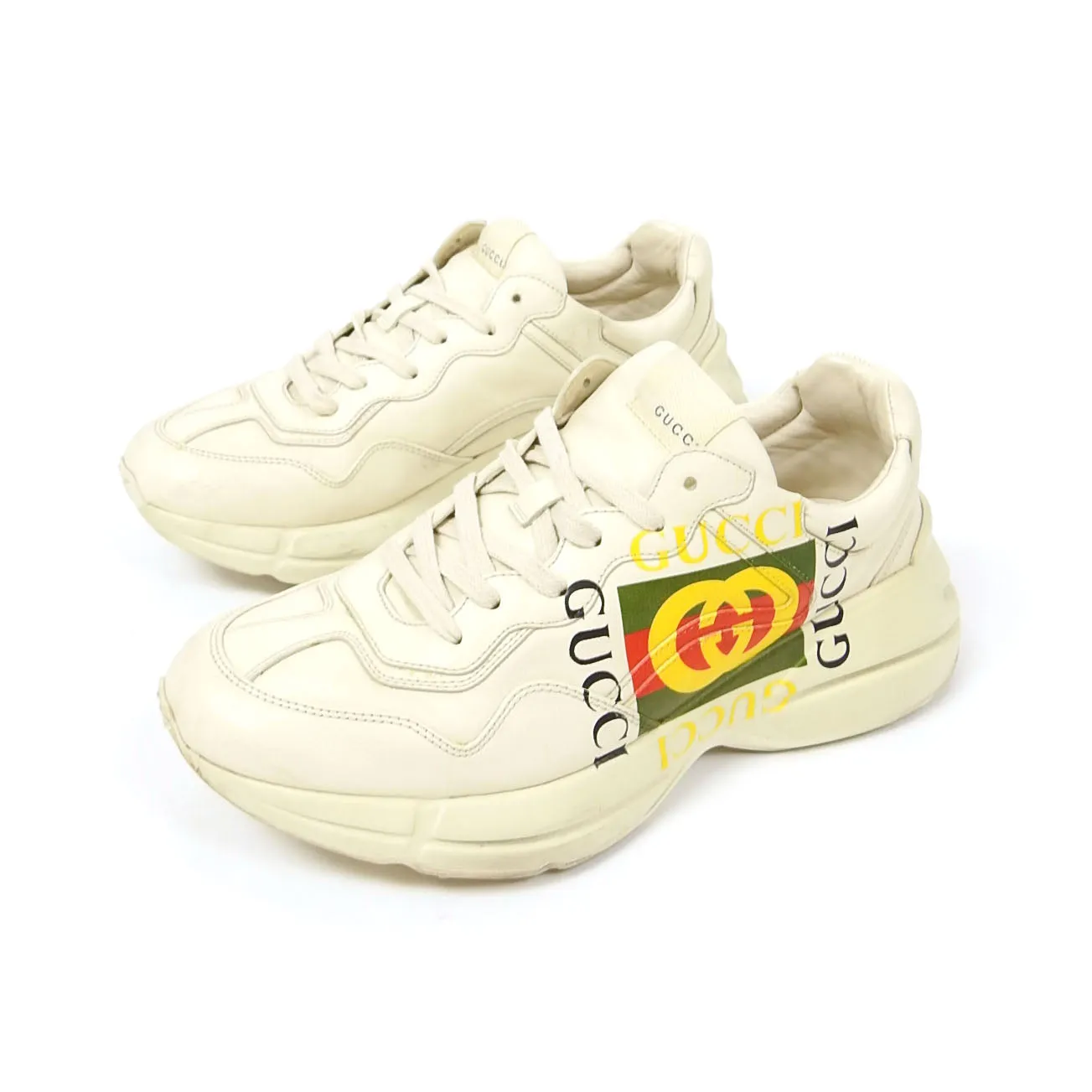 Gucci Logo Rhythm Sneakers Size 8.5