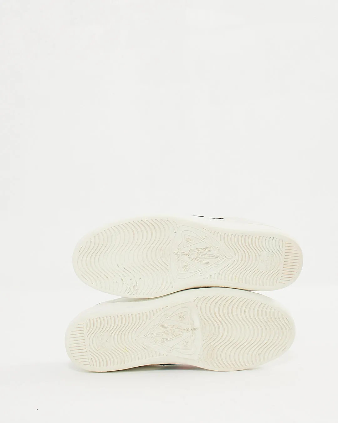 Gucci Men's White Ace Web Snake Sneaker - 37 (M)