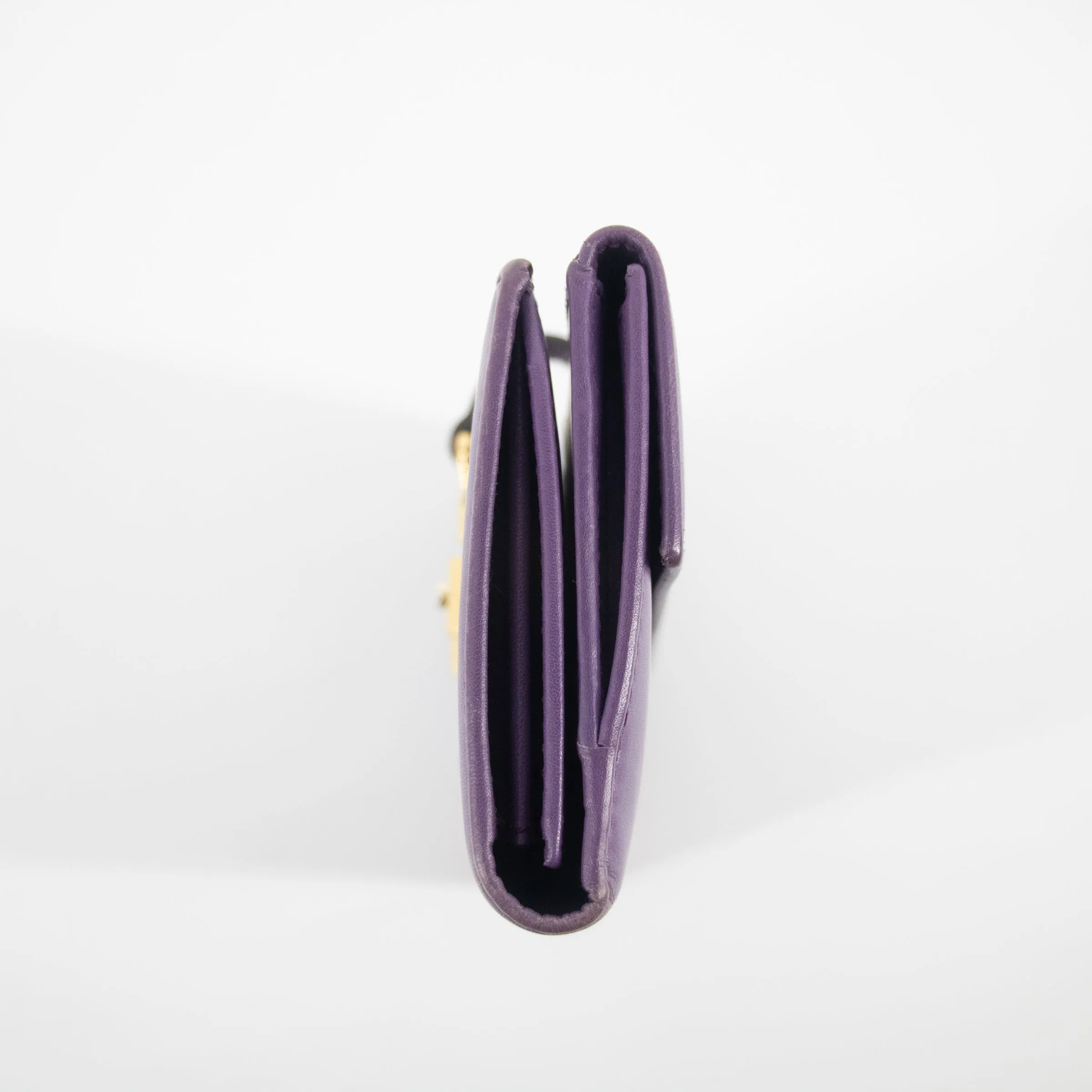 Gucci Purple Leather Jackie Long Wallet  #2269
