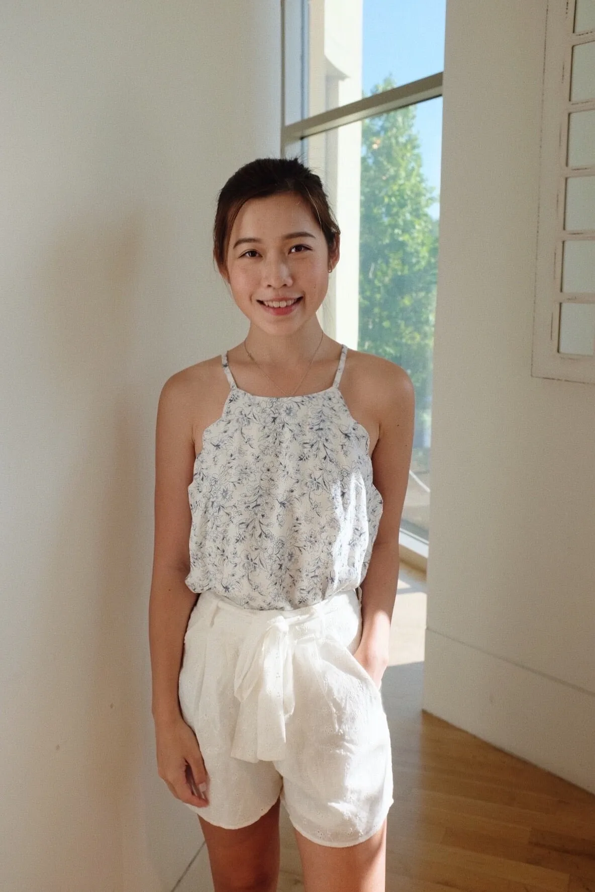 Halle Eyelet Tie Shorts