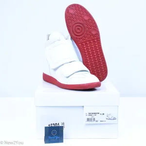 Hi-Top Double Strap Shoes Future White with Red Soles (Maison Margiela)