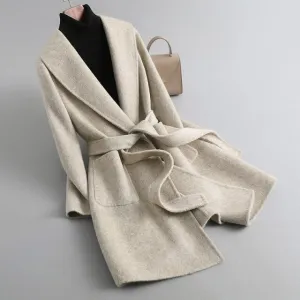 high-end double-sided cashmere coat