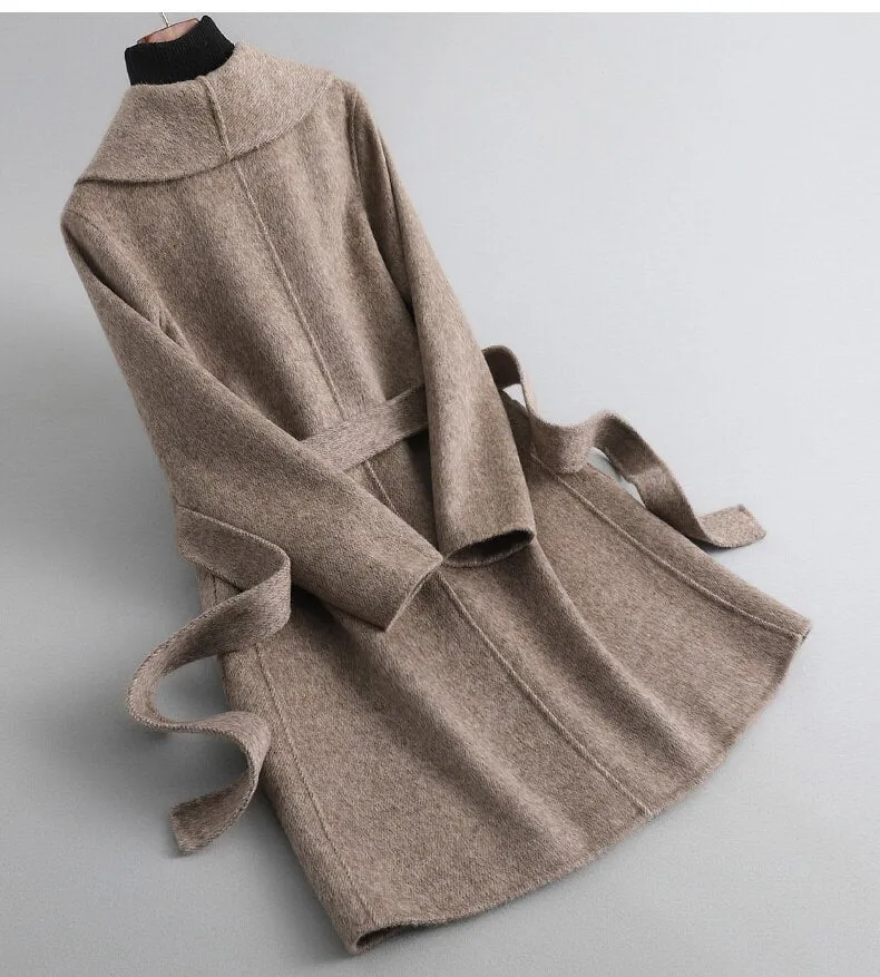 high-end double-sided cashmere coat