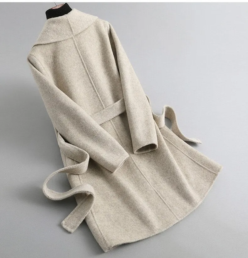 high-end double-sided cashmere coat