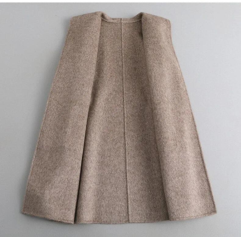 high-end double-sided cashmere coat