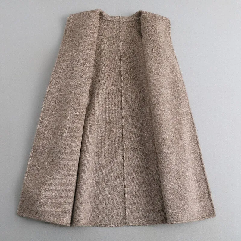 high-end double-sided cashmere coat