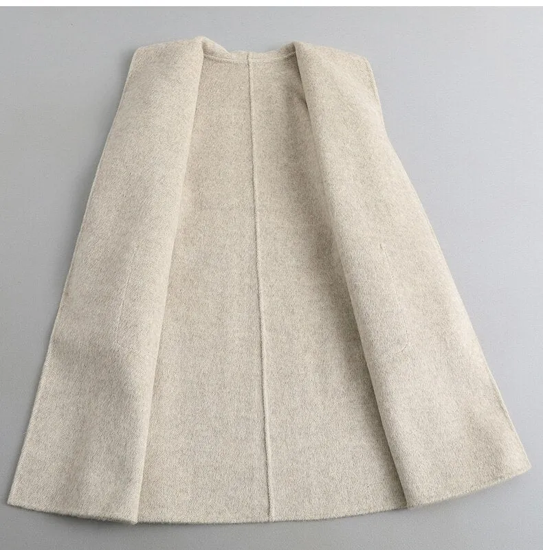 high-end double-sided cashmere coat
