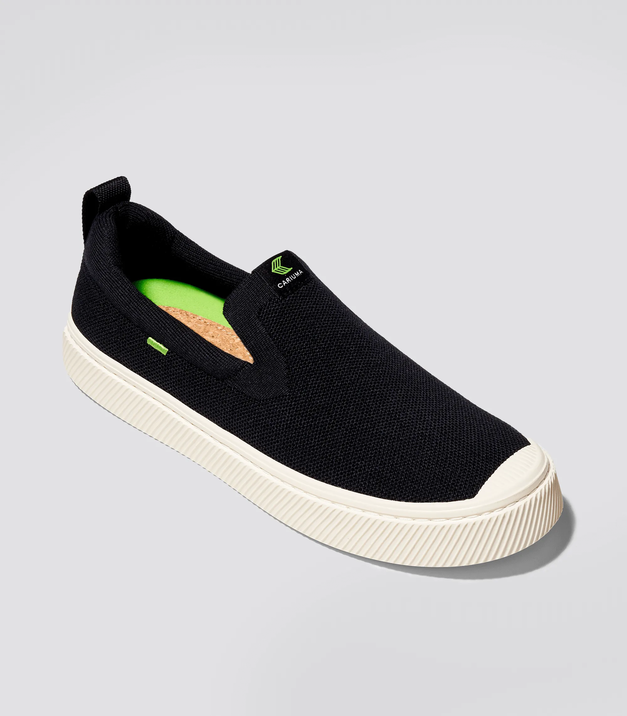 IBI SLIP-ON Black Knit Sneaker Women