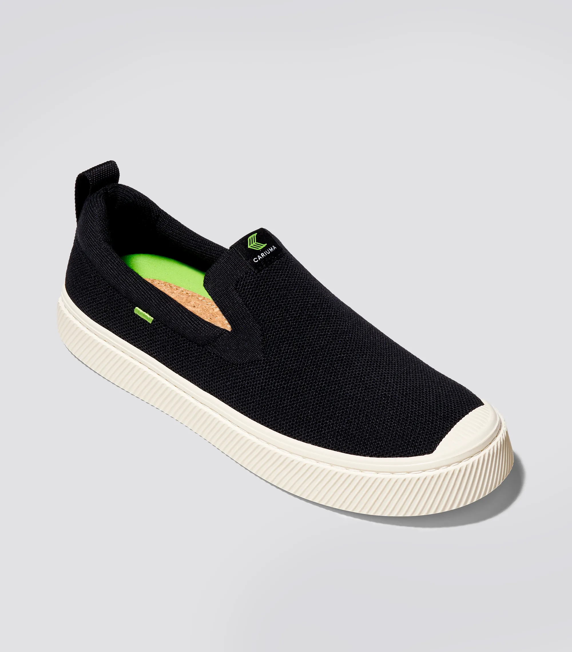 IBI SLIP-ON Black Knit Sneaker Women