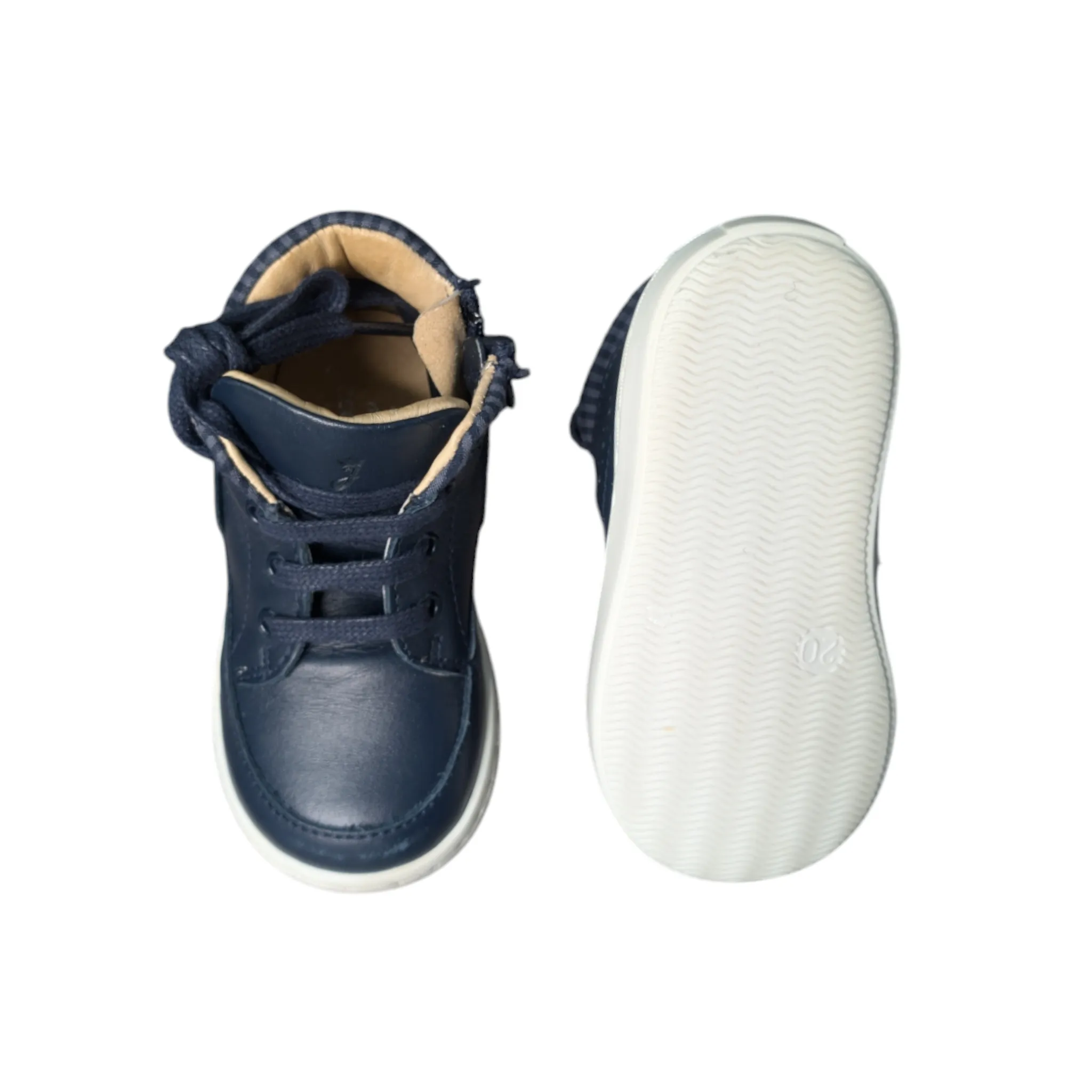 Jacadi Navy High Tops Sneakers