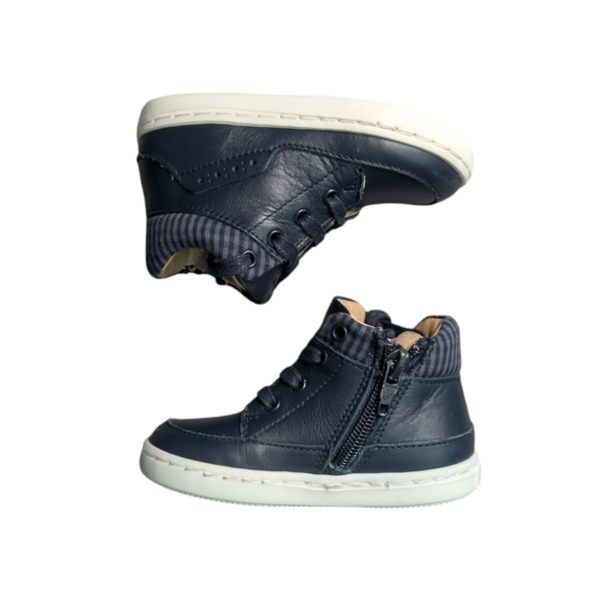 Jacadi Navy High Tops Sneakers