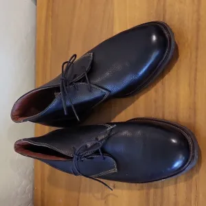 Johnston &amp; Murphy Copeland Chukka In Black Water-resistant Leather Size 12M