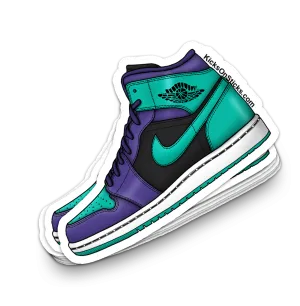 Jordan 1 Mid "Black Grape" Sneaker Sticker